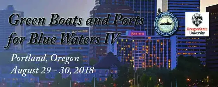 green Boats and Ports Banner - Dates August 29 to August 30, Portland Oregonn